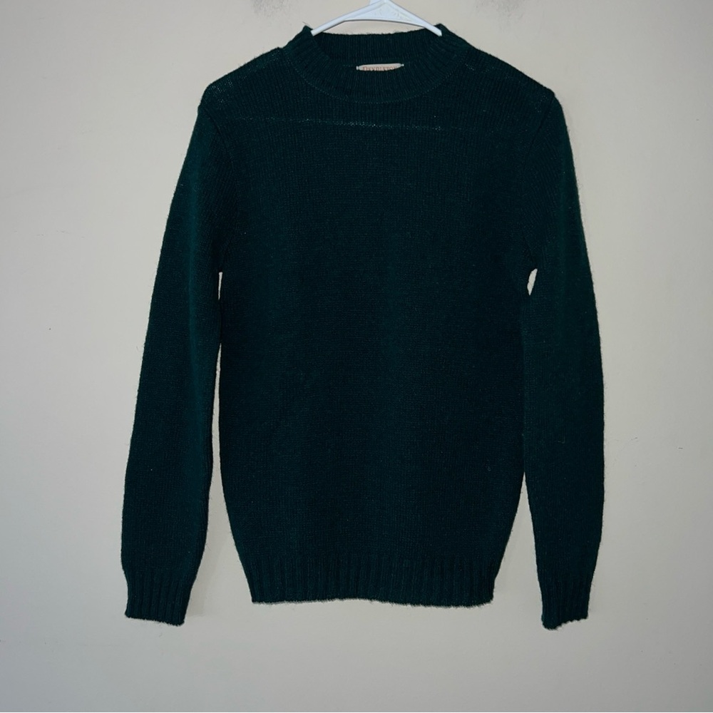 Vintage Pendleton Virgin Wool Green Pull Over Swe… - image 1
